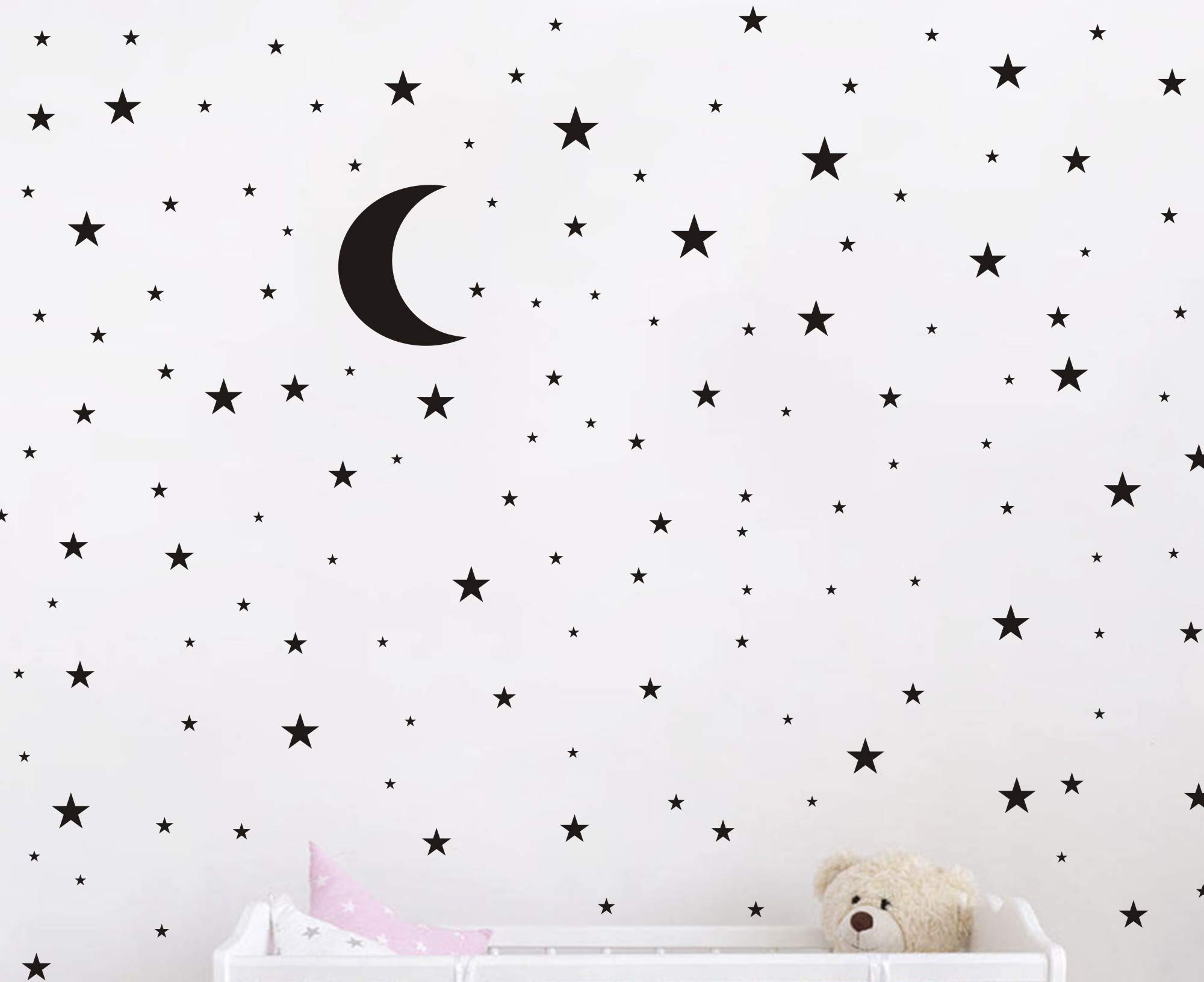 Moon And Stars Wall Decal Vinyl Sticker For Kids Boy Girls Baby Room Decoration Good Night Nursery Wall Decor Home House Bedroom Design Ymx16 Black Buy Online In Sri Lanka At Desertcart Lk moon and stars wall decal vinyl sticker for kids boy girls baby room decoration good night nursery wall decor home house bedroom design ymx16 black