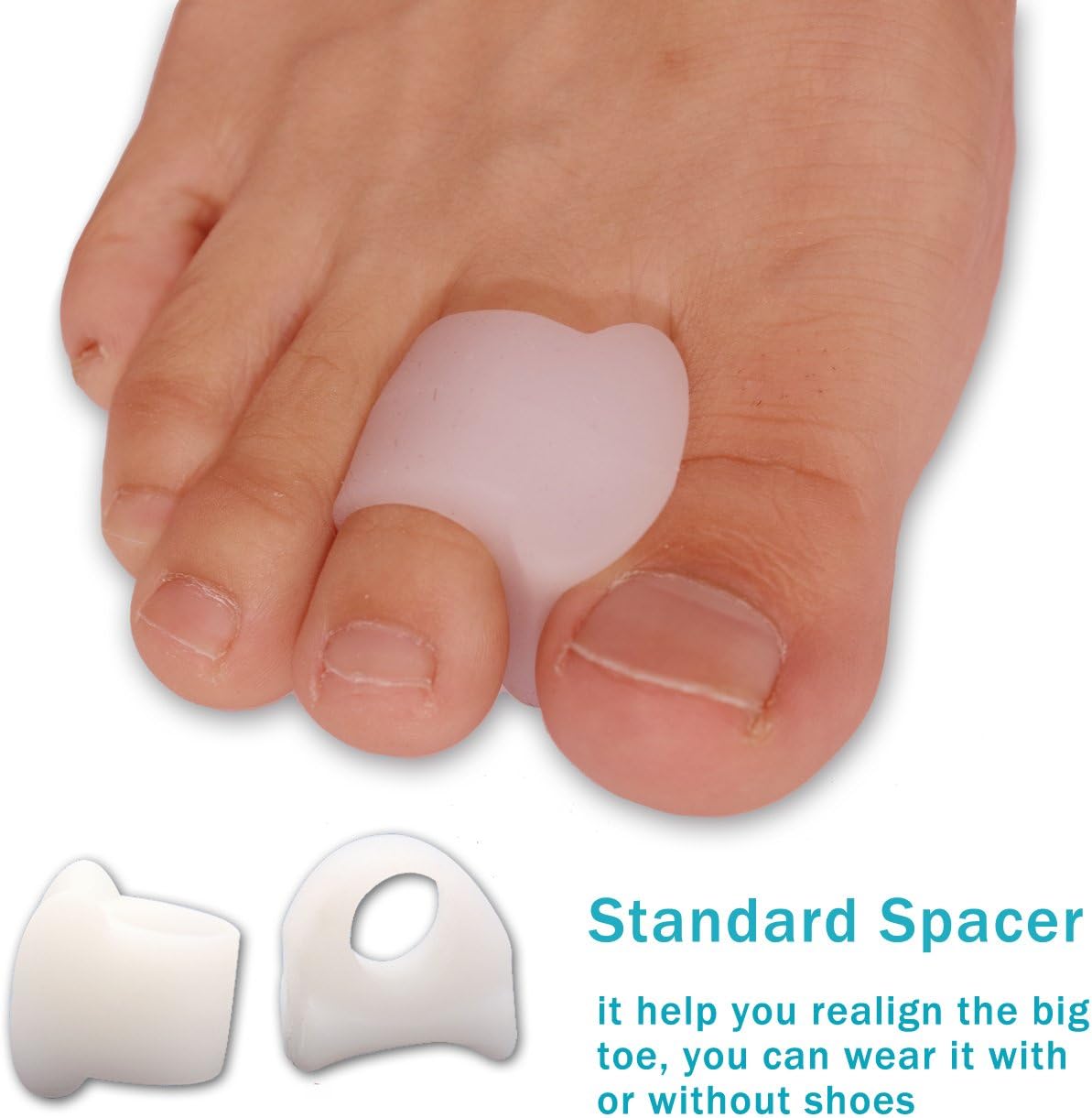 Bunion Corrector & Bunion Relief Protector Sleeves Kit - Treat Pain in Hallux Valgus, Big Toe Joint, Hammer Toe, Toe Separators Spacers Straighteners Splint Aid Surgery Treatment: Health & Personal Care