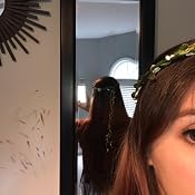 AWAYTR Bohemian Flower Crown Headpiece - Cream White Floral Garland For Weddings & Festivals