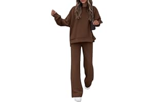KIRUNDO Fall Sweatsuits Women 2 Piece Outfit Lounge Sets 2025 Matching Airport Oversized Sweatshirt Sweatpants Tracksuit