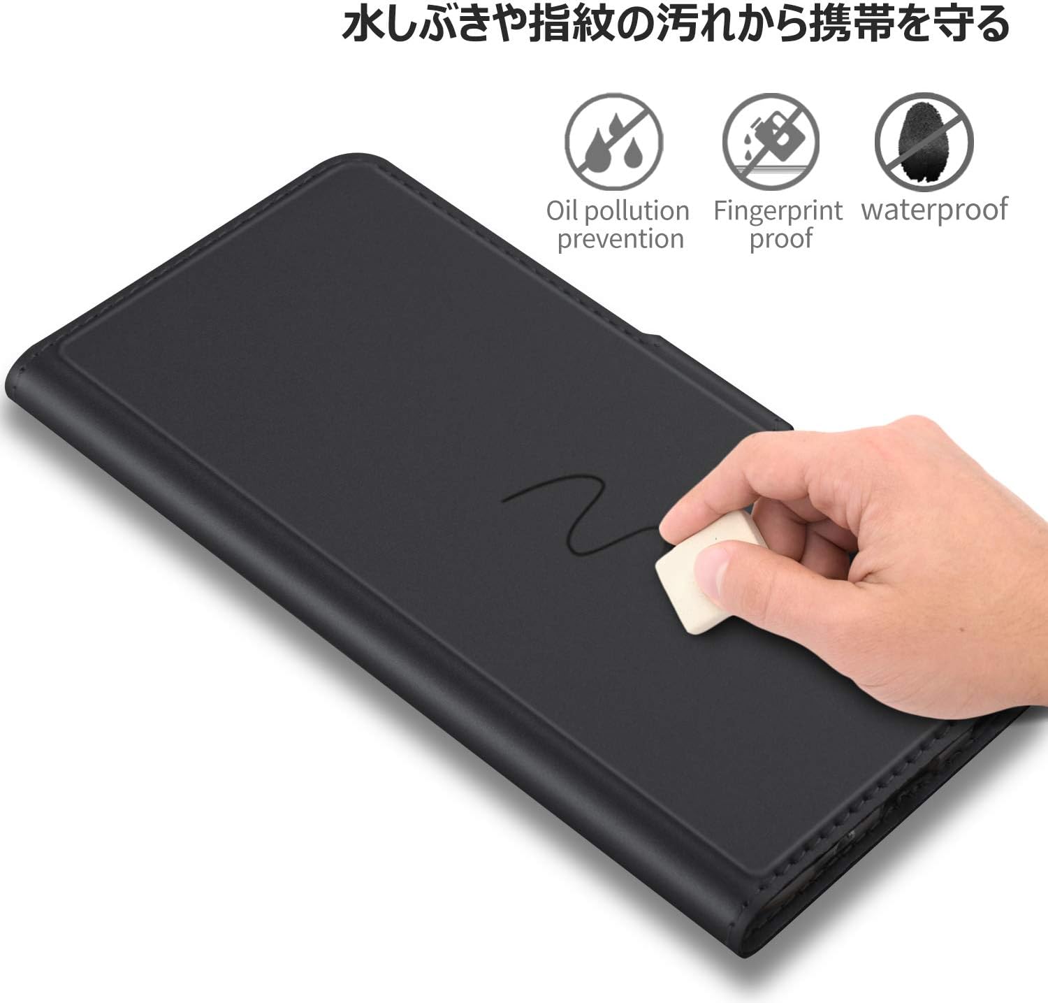 Amazon Co Jp Oppo Reno3 5g ケース Kugi Oppo Reno3 5g ケース 手帳型 スタンド機能 Qi充電対応 カード入れ 2枚 ストラップ穴付き マグネット式 薄型 耐衝撃 高級 Puレザー 折り畳み式 全面保護カバー カード収納 ブラック パソコン 周辺機器