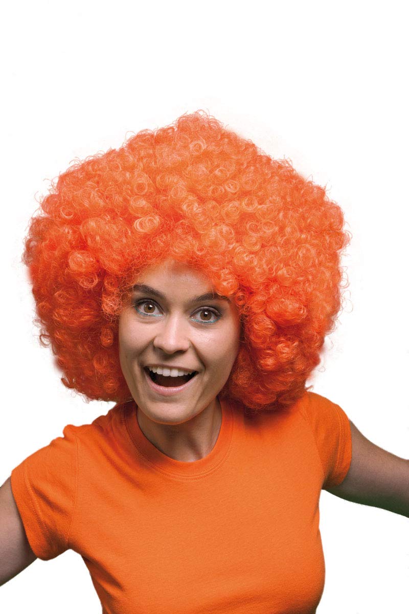 Folat 30468 Orange Afro Wig XL Adult Multi Color