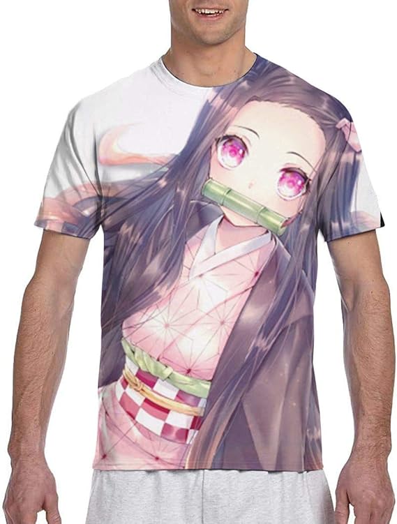 Amazon Co Jp アニメプリント 竈門 禰豆子 かまど ねずこ メンズ Tシャツ 半袖 夏服 ギフト 誕生日プレゼント 記念シャツ Uネック おしゃれティーシャツ アニメのtシャツ 大人用 学生用 男性用 女性用 高校生 コットン 通学 服 ファッション小物