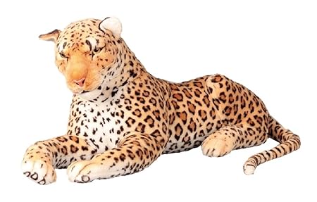 Leopard XXL Plüschtier 110 cm Kuscheltier Softtier Raubkatze Stofftier