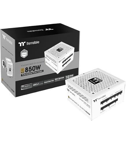 Amazon.com: Thermaltake Toughpower GT 850W Snow ATX 3.1 Power