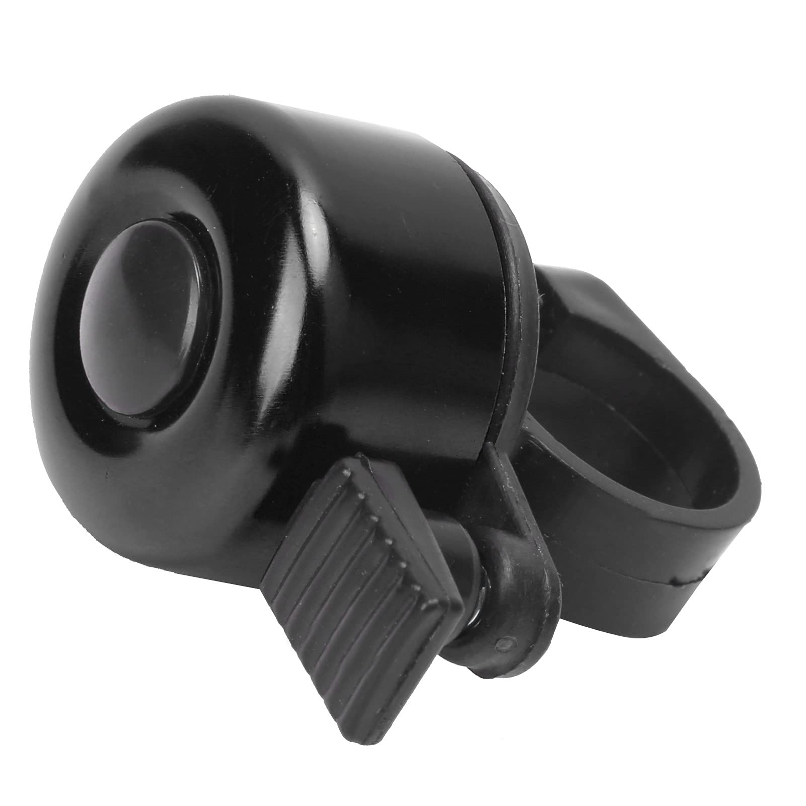 ZAWELIYO Bike Bell, Aluminum Alloy Portable Cycling Bell Accessories, Clear and Loud Sound, Easy to Install, Compatible with Most (Black)