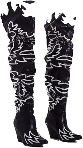 over the knee western boot
