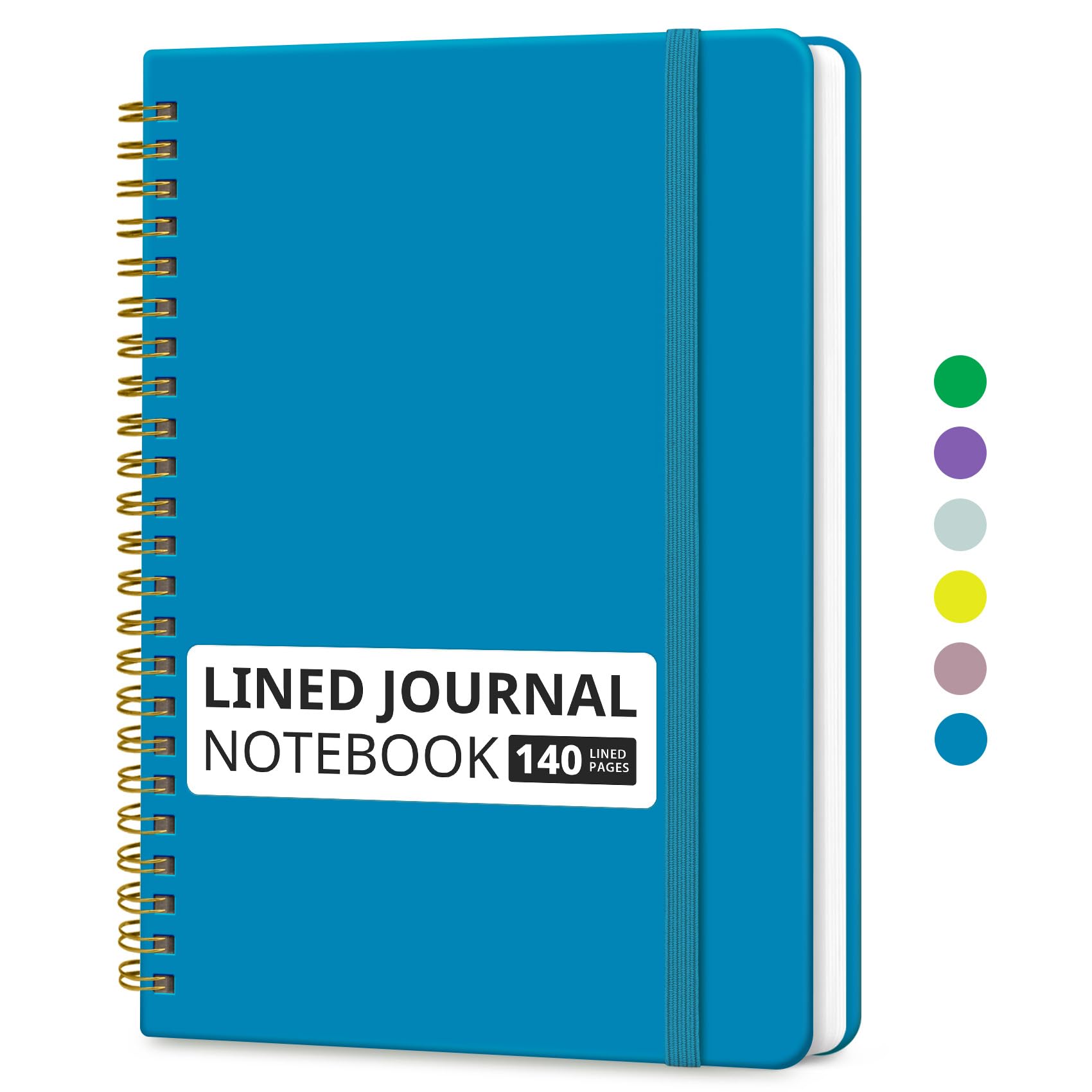 Lined Spiral Journal Notebook for Women & Men, 140