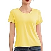Short Sleeve T Shirts for Women Basic Tees Cropped Tshirts Casual Summer Tops Crewneck Plain Petite Tops