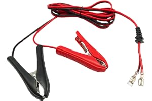 6.3mm Female Crimp Terminal to Alligator Clips Cable, F2 Type Terminals to Battery Clamps Extension for Auto Accessories