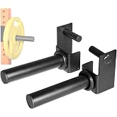 GymPala 3x3 Weight Plate Holder Attachment, Power Rack Weight Horns for Olympic Weight Plates Storage