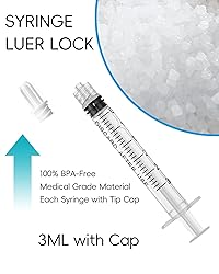3ml Luer Lock Syringe without Needle - 3cc Plastic