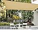 Garden EXPERT 12'x16' Sun Shade Sail Sand Rectangle Canopy Sail Shade Cloth for Patio Garden Outdoor Backyard