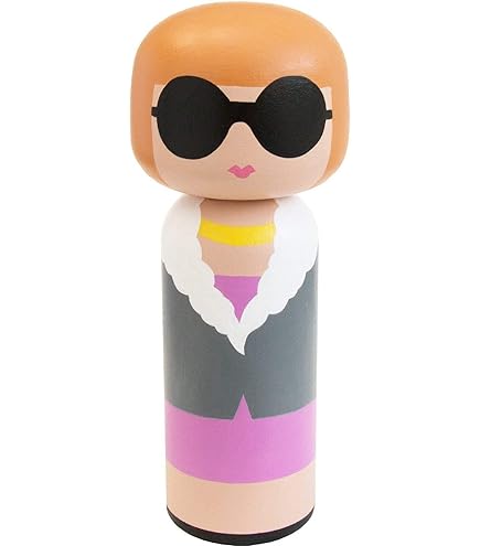 Amazon.com: Lucie Kaas Karl Wooden Figure, Wood, Multi-Colour