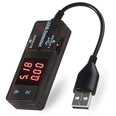 Kw203 USB De La Corriente del Detector del Voltaje Amperímetro con ...