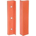 HARFINGTON Magnetic Vise Jaws 5 Inch Magnet Plain Grooves Soft Nylon Bench Jaw Pads Covers Multi-Purpose Protector for Woodworking Jewelry Making Plumbing, Yellow