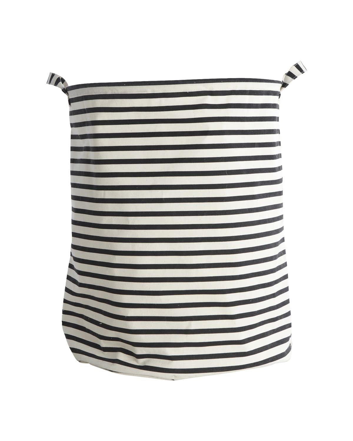 House Doctor Laundry Bag Stripes, Black/White, 40 x 40 cm