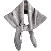 TYATVS Knitted Triangle Scarf for Women Y2k Head Scarf Downtown Girl Aesthetic Accessories Streetwear Triangle Shawl