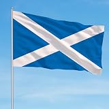 AhfuLife Scottish Flag 5ft x 3ft Double-Sided with Brass Grommets view 6