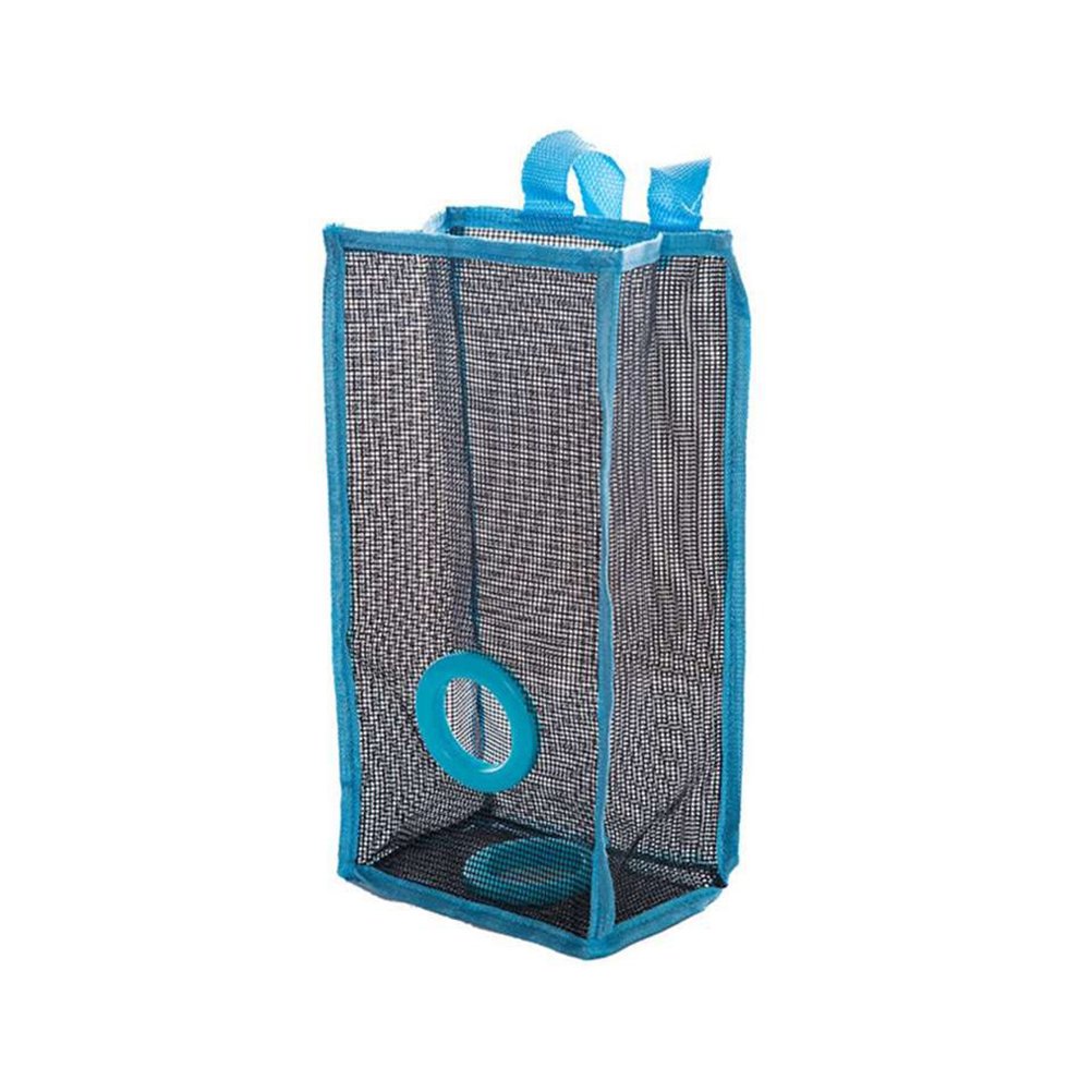 BESTOMZ Plastic Bag Holder & Storage Bag Garbage Dispenser Breathable Mesh Hanging Organiser