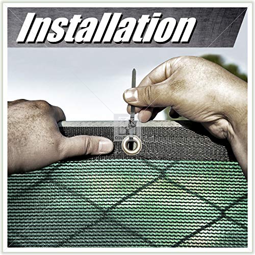 ColourTree 5' x 50' Black Fence Privacy Screen Windscreen, Commercial