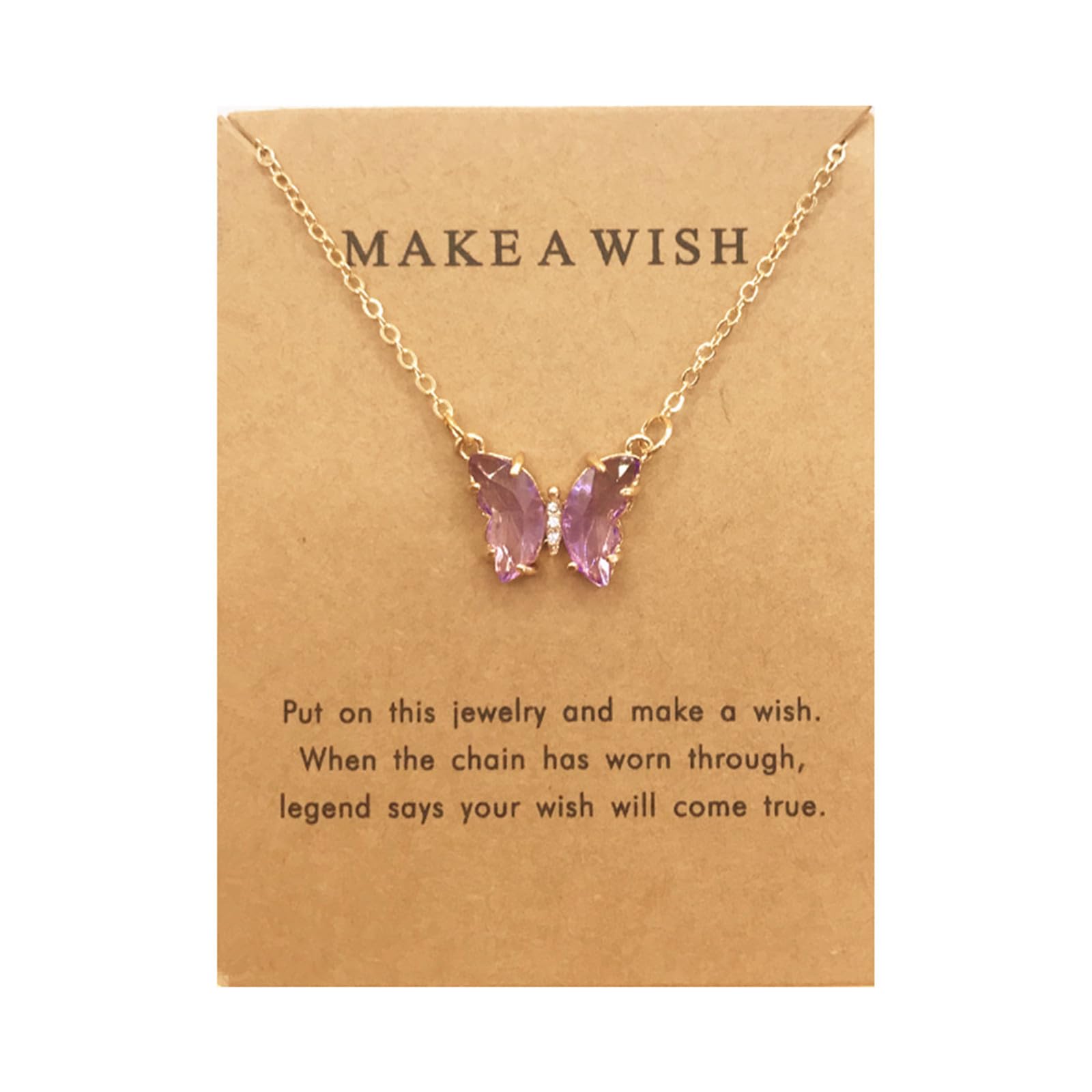 Colorful Acrylic Butterfly Pendant Necklace – Bohemian Adjustable Clavicle Chain For Women, Gift Ready - View #6