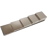 Nickel Plated ultrasonic Calibration Block UT Step Block Wedge 1018 Steel 5 Step 0.1/0.2/0.3/0.4/0.5'' Nickel-Plated for Corrosion and wear Resistance.with high Quality Carrying case and Certificate.