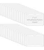 Prriudy 40 Pack Self-Adhesive Index Card Pockets Top Open Crystal Clear Plastic Card Holder For Organizing And Protecting Index Cards, Business Cards, Photo, Label And Planner, 3 Sizes - View #9