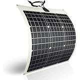 TP-solar Flexible Solar Panel 50W 12V Monocrystalline Bendable - 50 Watt 12Volt Semi-Flexible Mono Solar Panels Charger Off-G