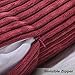 Home Brilliant 26x26 Pillow Cover Decorative Throw Pillows for Couch Bed Super Soft Striped Corduroy Large Pillow Sham for Party, 26 x 26 Inches (66cm), Burgundy