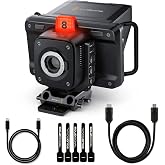 Blackmagic Design Studio Camera 4K Pro G2 Live Production Camera Bundle with 10ft HDMI 2.0 Cable, 6ft USB-C Cable, and 5-Pack of SolidSignal Cable Ties (CINSTUDMFT/G24PDFG2)