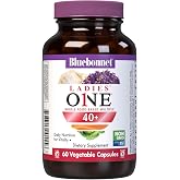 BlueBonnet Nutrition Ladies ONE 40+ Whole Food Multiple, 60 Capsules | Multivitamin for Women, Chelated Minerals &amp; Active Coenzyme B Vitamins, Vegetable Capsules, Soy-Free, Non-GMO, Gluten-Free