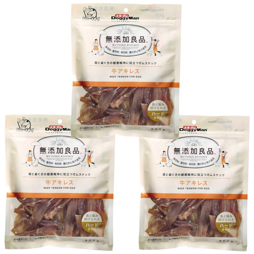 ドギーマン 無添加良品 牛アキレス 200g×3袋セット商品画像