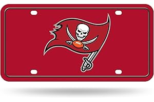 UNIQUELY ORIGINAL STORE Uniquely Original NFL Football Tampa Bay Buccaneers Team Logo Metal Auto Tag 6" x 12" - Great for Truck/Car/SUV