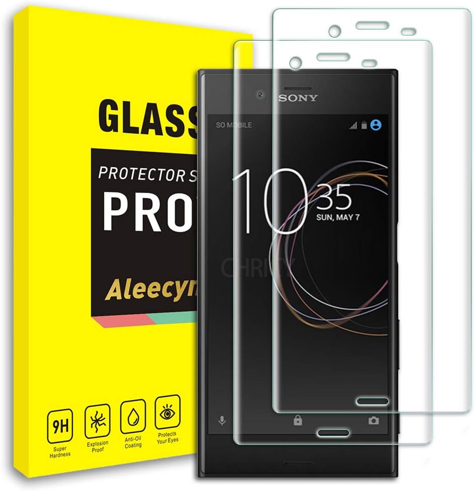 Screen Screen Protector for Sony Xperia XZ / XZs, [2 Pack] Tempered Glass HD Screen Film, 3D Curved Protective Film Compatible With Case Friendly Full Body Round Coverage Protection, 9H Hardness,