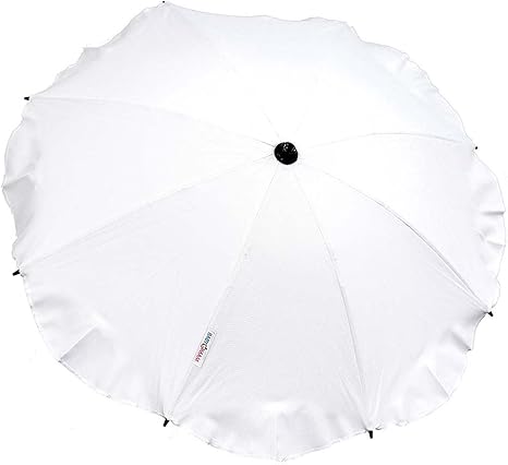 white pram parasol