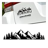 7 inch Snow Mountain Tree Stickers for
