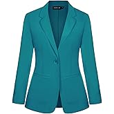 MINTLIMIT Blazers for Women Casual Long Sleeve Open Front Cardigan Button Work Office Blazers Jackets with Pockets