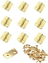 JZK Gold Mini Hinges 1.8 x 1.6 cm Drawer Jewelry Box DIY 10 pcs view 1