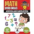 Addition and Subtraction Math Speed Drills: 100 Days of Timed Tests Add and Subtract Workbook for Kids with Bonus Positive Affirmation pages, Perfect for Grades K-2