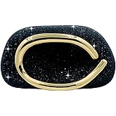 Boutique De FGG Mini Rhinestone Clutch Purse for Women Formal,Evening Bags Sparkly Crystal Clutch Purses,Wedding Handbags