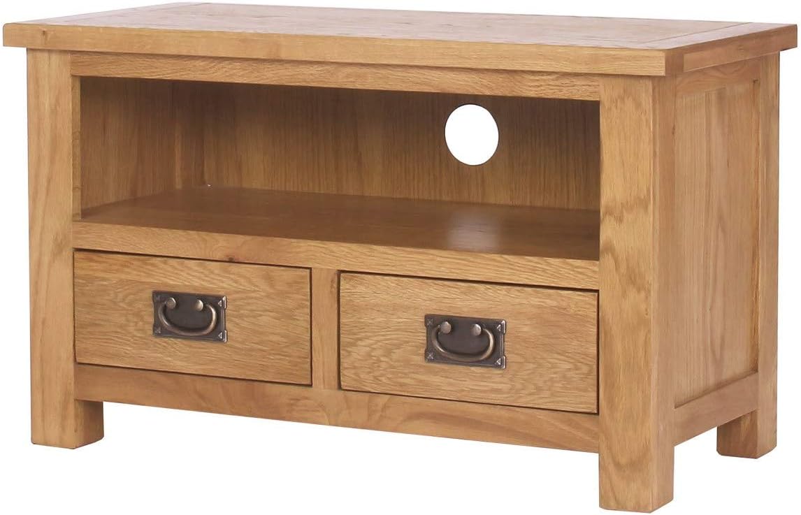 Rustic Saxon Oak TV Unit