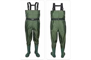THABATAD Fishing Waders for Men with Boots, Waterproof Hunting Chest Wader, Lightweight Bootfoot Waders