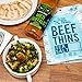 THE NEW PRIMAL Sea Salt Beef Thins, Grass-Fed Beef Jerky, Thinly Sliced, Crunchy, Whole30 Approved, Gluten-Free, High Protein, 1 oz pack, 8 Pack, 90 Calories (8 Bags)