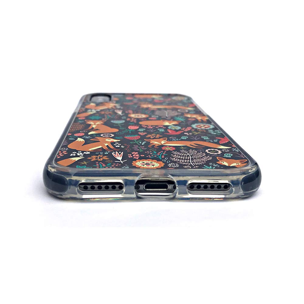 Cute Protective Kid Case for iPhone Xs Max Black with Glass Screen Protector by LFXTECH