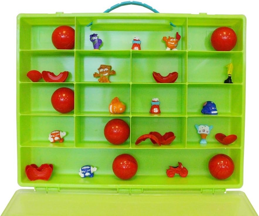 Fun For Life Organizer for Zuru Smashers Smash Ball Football Theme, Sports Collectables Toy. Figures Are Not Included. Apple Green