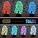 3 Pattern 3D Led Illusion Lamp Star Wars Night Light - 7 Color Change Decor Lamp with Remote Control - Perfect Gifts for Kids and Star Wars Fans