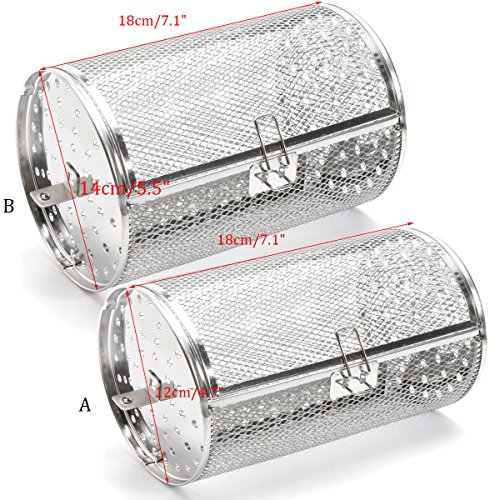 GGGarden Grill Rotisserie Stainless Steel Roaster Drum Oven for Coffee Beans Peanut BBQ - #1 - Thumbnail 4