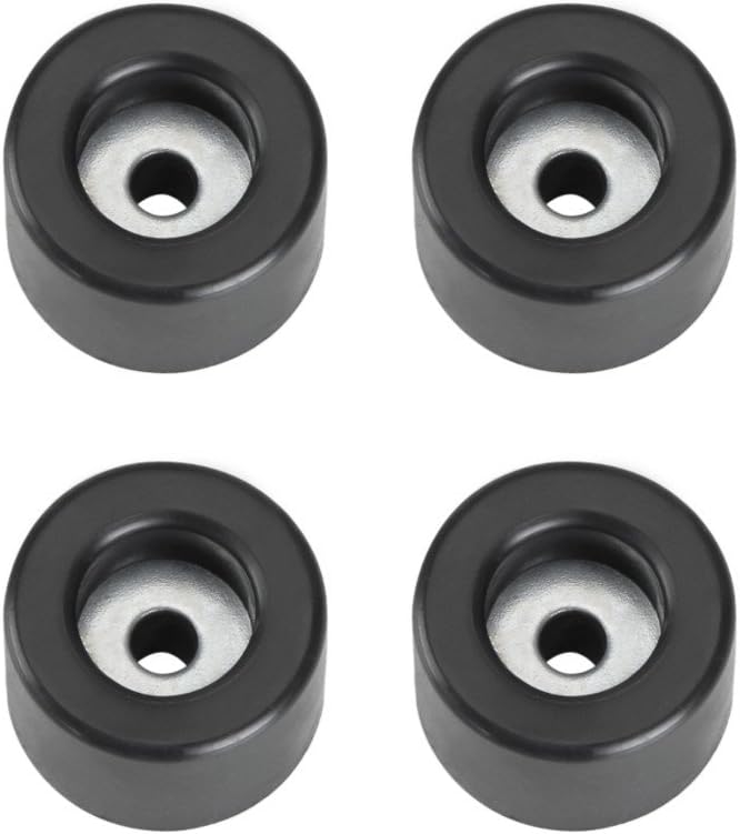 Adam Hall Hardware 4904 M4 AH - Bag of 4 Rubber Feet 25 x 15 mm, Black
