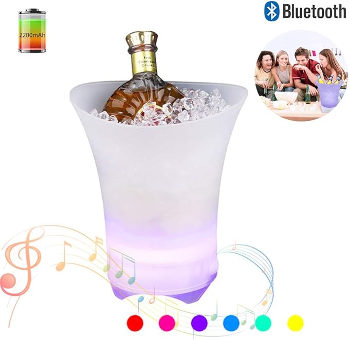 Ice Bucket Wireless Bluetooth Speaker, 7 Color Gradient Amazon.co.uk Electronics